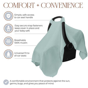 Accessoires de sécurité de voyage pour enfants coton bébé Buggy crème solaire auvent siège de voiture pare-soleil siège de voiture poussette couverture - Product Image 5