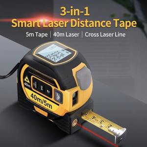 Télémètre laser 40M avec ruban à mesurer 5M, affichage numérique et fonctions multiples pour usage intérieur et extérieur - Product Image 2