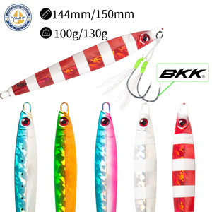 Leurre de pêche YJAquahunter Jig 144mm 100g à coulée rapide pour la pêche en mer au cabillaud et la pêche en bateau - Product Image 1