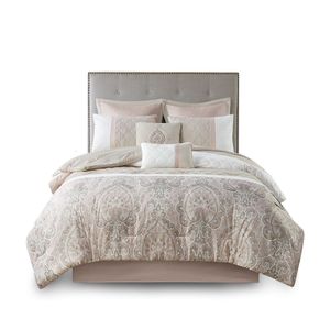 DB 8 Piece Comforter Set Super King Size Vintage Pattern Woven Technics for Home Hospital Hotel Use <b>Filled</b> Cotton <b>Polyester</b> PVC - Product Image 3