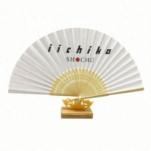Personalized Decoration Black <b>Large</b> Wooden Folding Custom Printing Bamboo Hand <b>Fan</b> - Product Image 6