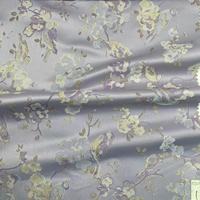 Beliebtes Design Polyester Metallic Vögel und Blumen Mehrfarbig Jacquard Brokat Stoff für Frauen Kleidungs stück