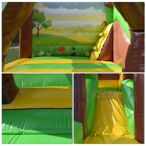 Outdoor PVC <b>Inflatable</b> Jumper Bouncy Castle Bounce <b>House</b> Commercial Kids <b>Inflatable</b> Bounce <b>House</b> Bouncy Castle with Slide - Product Image 4