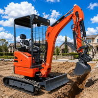 Envío Gratis, Precio de Fábrica, Mini Excavadora de 2t, Mini Pala Excavadora, Mini Excavadora de Cadenas, EPA CE EURO 5 para Uso Industrial