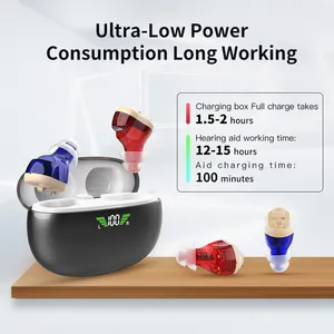 מיני cic שמיעה סיוע מגבר שמע audfonos para sordos נטענת עוזרי שמיעה עבור יצרן החירש
