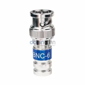 Compresión de conector BNC de PIN macho de montaje de cable recto IP65 para sistemas CCTV