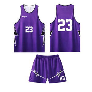 Maillot de basket-ball en polyester respirant à séchage rapide, imprimé par sublimation, taille plus, uniforme de basket-ball pour hommes - Product Image 4