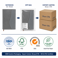 Carnet Organiseur/Agenda A5 en Cuir Végétalien Vieilli avec Logo Personnalisé, 100 Feuilles, Vente en Gros, OEM, Rabat Courbé, Coutures Contrastées, Idéal Cadeau