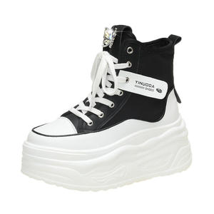 Zapatillas de Mujer de Caña Alta Otoño 2026: Estilo Casual Urbano con Punta Redonda y Suela Gruesa, Novedad de Tendencia - Product Image 5