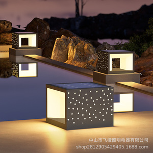 Lampes solaires en acier inoxydable pour piliers, 5-7W, étanches, pour portail extérieur, jardin, cour - Product Image 2