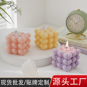Novelty Scented Candles Irregular Shape Colorful Wax Home Decor Gift <b>Diffuser</b> All Seasons Unique Style - Product Image 3