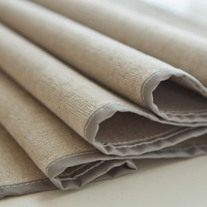 Rèm cửa kiểu mới màu be, cản sáng hoàn toàn, chất liệu nhung tuyết Chenille với vải lanh mềm mại như cotton, kiểu xếp ly nhăn, may theo yêu cầu - Product Image 4