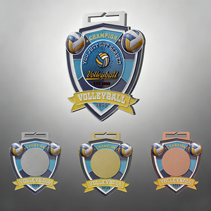 Medalla de Campeón de Voleibol Personalizada en Blanco de Aleación de Zinc Metálico de Alta Calidad de Fabricante Noble, Medalla de Recién Servido - Product Image 1