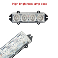 LKW 12V 24V 4 LED Stroboskop-Warnleuchte Blinkende Kühlergrill-Lichtleiste Auto-Rundumleuchte Gelbes Verkehrsnotlicht