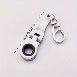 Llaveros con llaves combinadas de carraca de cabeza flexible ajustable de 10 mm - Product Image 1