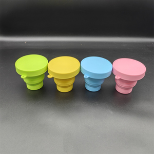 Wholesale Eco-Friendly Portable Silicone <strong>Folding</strong> <strong>Coffee</strong> and Tea Cups Customizable Collapsible Design with Lid for Travel - Product Image 2