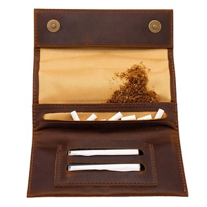 Boshiho Pochette en cuir PU pour pipe à tabac, étui à outils en cuir pour cigarette, pochette pour outils de pipe, porte-briquet - Product Image 2