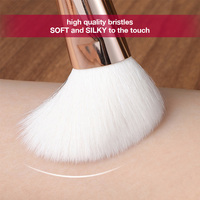 Set Kuas Alis & Foundation 13 Buah Gagang Kayu Profesional Kit Kosmetik Alami Logo Custom