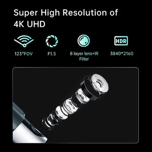 DH S8 Video Recorder Dash Cam Bảng điều khiển Ống kính kép 4k phía trước và sau xe Dash <span class=keywords><strong>Camera</strong></span> Màn Hình Xe DVR Wifi xe hộp đen - Product Image 2