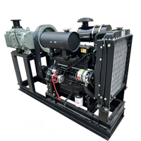 Compresor de Pistón Portátil Diésel de 37kw, Fabricado en China, Refrigerado por Aire, Sin Aceite, con Rodamiento, Capacidad de Aire de 14m, para Remolques de Cemento a Granel