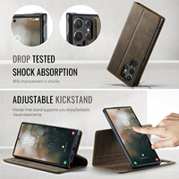 Étui portefeuille magnétique en similicuir avec support et porte-cartes pour Samsung S26 Ultra, compatible avec le chargement sans fil, pour Galaxy S25 Plus S24