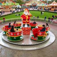 Manège à tasses à thé de Noël certifié CE, 24 places, pour fêtes foraines et carnavals, grand équipement d'amusement