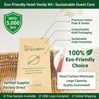 Kit de toilette jetable pour hôtel, format voyage, ensemble à usage unique avec contenants en plastique pour maquillage et articles de toilette