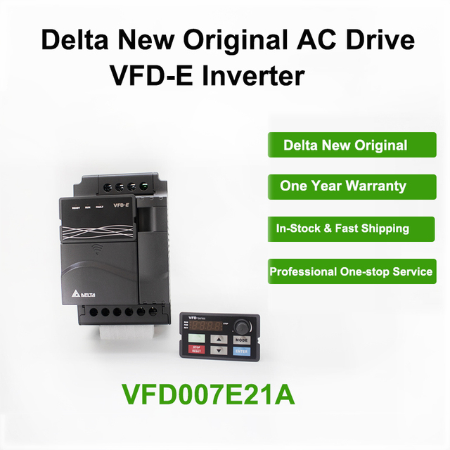 VFD007E21A VFD-E Delta Industrial Variable Speed Drive with RS485 Modbus