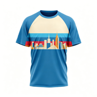 T-shirt de sport pour homme en polyester léger, respirant, à séchage rapide, col rond, pour la course à pied, sublimation, vente en gros