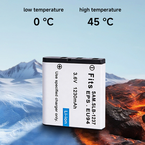 Batteria <span class=keywords><strong>di</strong></span> <span class=keywords><strong>Ricambio</strong></span> <span class=keywords><strong>per</strong></span> Fotocamere Samsung Digimax L70 L80, Accessori 3.6V 1230mAh Li-ion con Chip A+ SLB-1237, <span class=keywords><strong>Batterie</strong></span> Digitali - Product Image 5