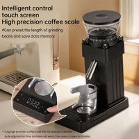 Molinillo de Café Recargable con Báscula Digital Integrada de 0.5g, 70 Niveles de Molienda, Muelas Cónicas SUS420 para Espresso Casero