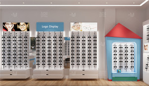 Cửa hàng quang học thiết kế nội thất đăng nhập tủ trưng bày Kính mát hiển thị đứng phụ kiện kính hiển thị giá - Product Image 4