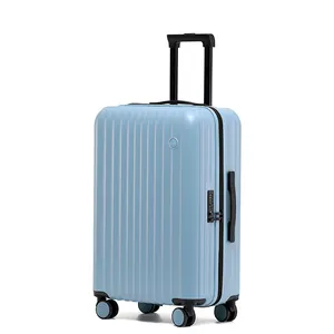 Hot Simple Model Customized Luggage PC Material Trolley Bags Super Silent Large Capacity Handheld Luggage