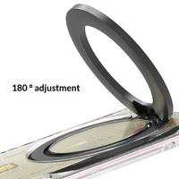 Support magnétique vertical flexible pour cartes avec béquille, coque transparente en PC pour téléphone, aimant puissant, support horizontal portable