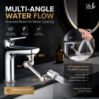 Aérateur de Robinet Commercial en Laiton Personnalisé, Rallonge Pivotante Universelle à 1080 Degrés, Luxe pour Hôtels, Cuisines, Salles de Bain - Vente en Gros