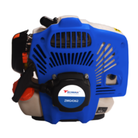 ZOMAX 4362 Vente directe usine 42.7CC 1.25 KW/1.7 CV Débroussailleuse professionnelle de qualité supérieure avec poignée ergonomique pour vélo