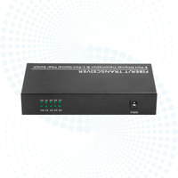 批发 Inficomo RD-GE108 1000Base-Fx 转 8*10/100/1000Base-Tx 千兆媒体转换器 20km SC DC +5V