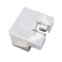 Boîte de récupération d'huile pour rail d'ascenseur polyvalente en plastique transparent, petit format carré, ZK11070 A0800027, accessoire RBC