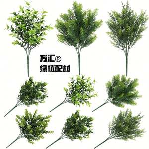 Fleur d'eucalyptus artificielle en plastique avec tige, pour décoration intérieure, éclairage, respectueuse de l'environnement et durable - Product Image 5