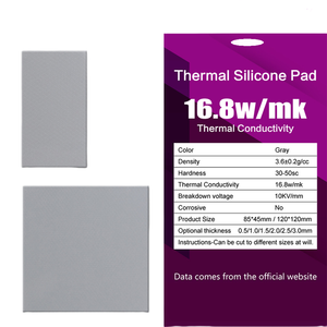13.8w/<span class=keywords><strong>m</strong></span>.k 熱伝導性シリコンパッド 非導電性 CPU GPU グラフィックスカード 水冷 <span class=keywords><strong>M</strong></span>.2 SSD RAM ヒートシンク冷却シリコンマット - Product Image 1