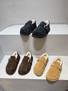 Bottines d'hiver pour femmes de style européen, nouvelles arrivées 2025, dessus en daim de vache, doublure en fourrure, mélange de laine et de cachemire - Product Image 2
