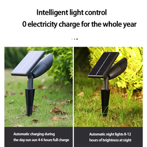مصباح <span class=keywords><strong>LED</strong></span> شمسي بقوة 5 واط مقاوم للماء IP65 مع قاعدة أرضية لتزيين الحدائق والفيلات والممرات - Product Image 4