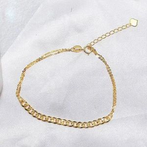Xinfly High Quality Pure Trendy Au750 <b>Adjustable</b> 18K Gold Cuban <b>Bracelet</b> - Product Image 5