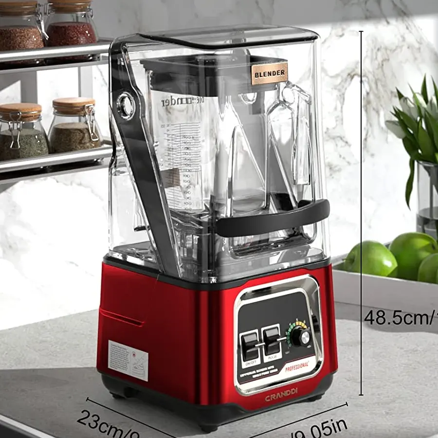 Cranddi Bevroren Fruit Smoothie Blender Machine Commerciële Blender Met Geluidshoes