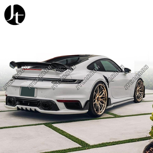Kit Carrozzeria in Vera Fibra di Carbonio, Paraurti, Spoiler, Diffusore, Minigonne Laterali, Luci Anteriori per <span class=keywords><strong>Porsche</strong></span> 911 992 Stile <span class=keywords><strong>T</strong></span> - Product Image 3