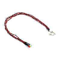 Nouveau 2024 Diode électroluminescente LED rouge blanc bleu vert 5MM 3V LED à câbles 22013037 1007 Rad et câble double parallèle noir