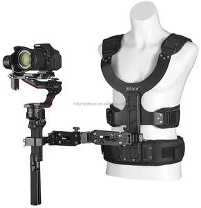 سترة تثبيت الحمل لامتصاص الصدمات بكاميرا StockBilate مع ذراع بثلاثة محاور، سترة 8 كجم ومثبت تحديث مع حقيبة لكاميرات DSLR