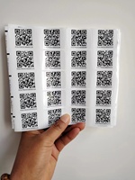Autocollant en vinyle étanche à impression numérique personnalisé code QR pour la numérisation