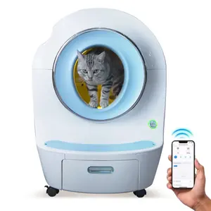 EU Warehouse Lowest Price APP Control Intelligent Smart Self Cleaning Litter Box For Cats Automatic Cat Toilet Litter Box