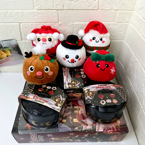 Boîte mystère de Noël en peluche souple, jouet anti-stress, Père Noël, bonhomme de neige, renne, cadeau de Noël - Product Image 1